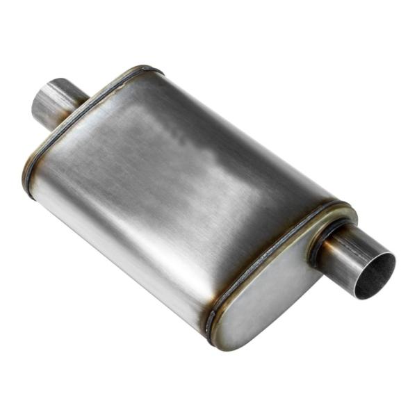 Buy Universal 2.50" Off / Cen 409 Stainless Steel Exhaust Muffler at wholesale prices