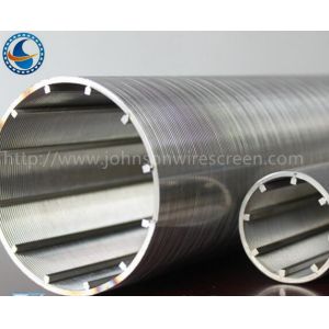 High Precision Wedge Wire Screen Filter , Well Screen Pipe Easy Installation