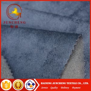 Quality Cheap wholesale fabric fashion garment fabric bule suede apparel fabric for sale