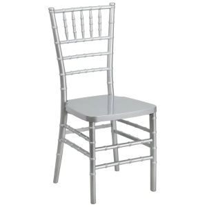 White Plastic Chiavari Banquet Chair Hotel Furniture 41x38x90cm