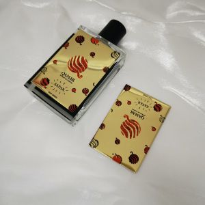 Custom Matte Personalized Label Metal Sticker Scented Perfume Candles Label