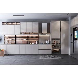 Modular Kitchen Cabinets Melamine Luxury Design Budget-Friendly Furniture