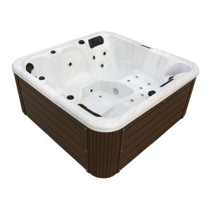 Large 2m Modern Freestanding Hot Tub with 3KW Heater and 27 Total Jets for Hotel