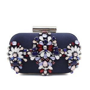 European and American hand-beaded evening bag Clutch