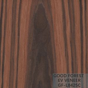 Engineered Veneer Santos Rose Wood Crown Cut Customized Service