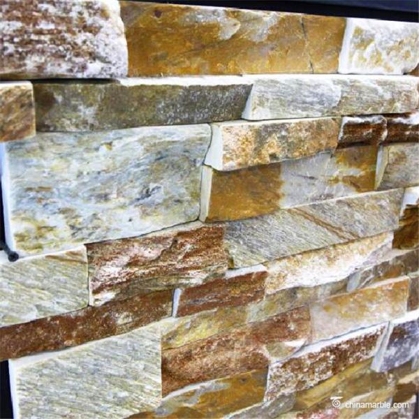 Slate Culture Stone Natural stone Gold White Yellow Slate Stone Wall Cladding