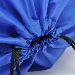 High Quality Blue 190T Nylon Drawstring Bag