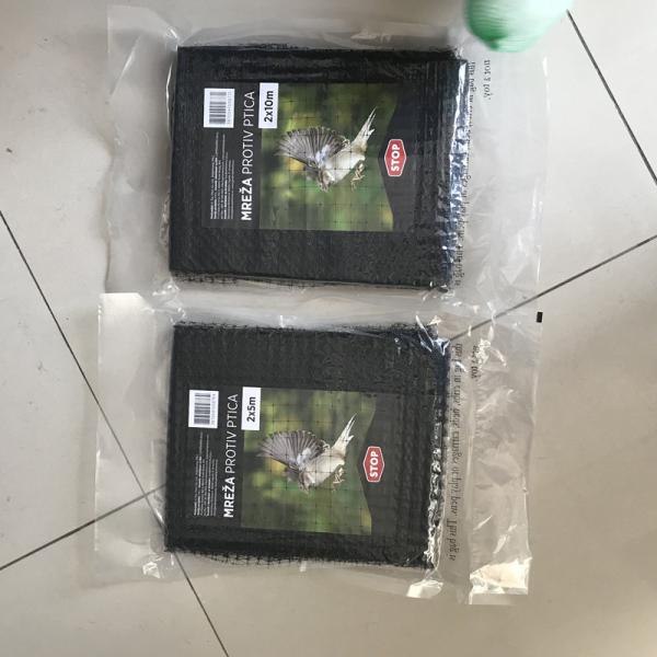 PP Plastic Knitted Anti Bird Netting , Bird Proof Garden Netting For Vineyard