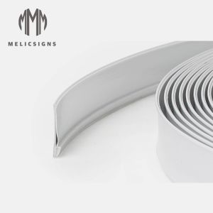 White Color Single Edge Arrow Type 35m 45m Length Channel Letter Plastic Trim