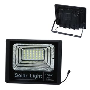 Weather Proof Solar Powered LED Flood Light Ip66 Die Cast Aluminum Shell