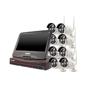 Waterproof Wireless 8 Channel Cctv Kit With NVR For Industrial Buildings