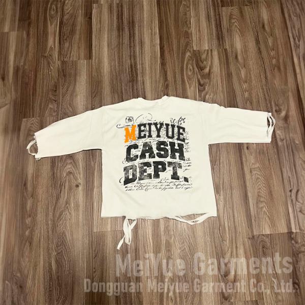 Clothing Manufacturers Custom Men Cotton Boxy Drop Shoulder Crop Distressed Acid Wash T Shirt Screen Printing Tshirts for Men