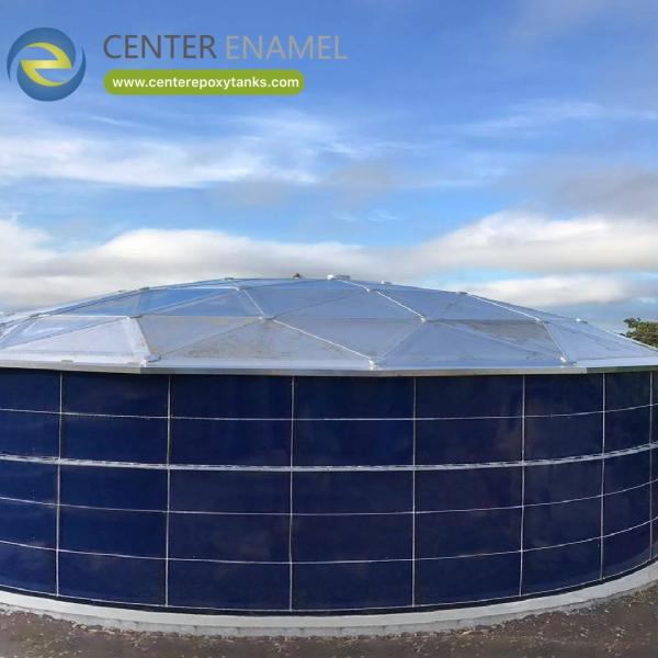 Aluminum Geodesic Dome Roof for Wastewater Storage Tanks: Contains Waste and