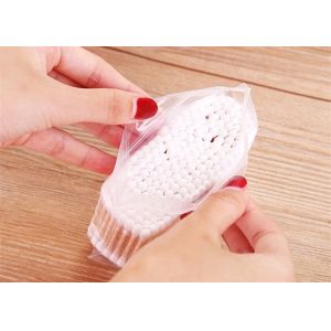 Sanitary Double Head Medical Cotton Swab Stick With Wood Color