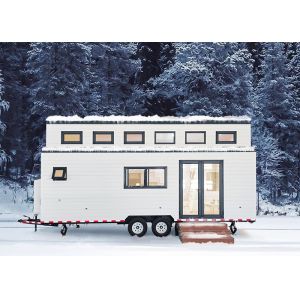 Quality Tiny House On Wheels Ready To Live In Prefab Mobile Home With Solar Panels for sale