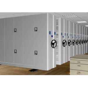 Library Steel High Density Storage Cabinets , Mobile Storage Shelving Systems OEM
