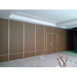 Melamine Surface Banquet Hall Sliding Partition Walls , Soundproof Room Dividers