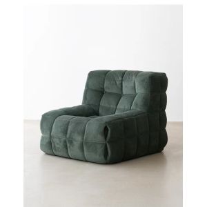 Classic Fashionable Waffle Fabric Sofa Hotel Retro Snuggle Chair