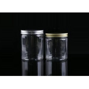 64mm 250ml Tea Plastic Jar With Aluminum Screw Cap