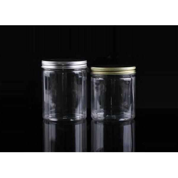 64mm 250ml Tea Plastic Jar With Aluminum Screw Cap