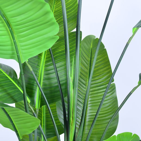 Wholesale Artificial Plants Palm Tree & Birds of Paradise - Model K Traveler's Palm 5.2ft-8.2ft | Haihong Factory Direct | Large Tropical Artificial