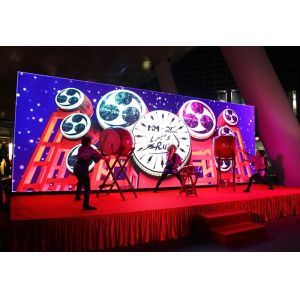 4.81mm Stage Indoor Advertising Led Display Screen 500x1000mm Wide Viewing Angle