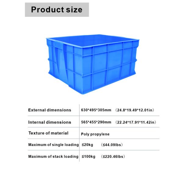 Efficiently Store and Transport Produce with our Collapsible Plastic Storage Box