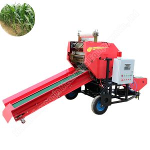 Full Automatic Corn Silage Baler Machine Silage Baler And Wrapper Machine 380V