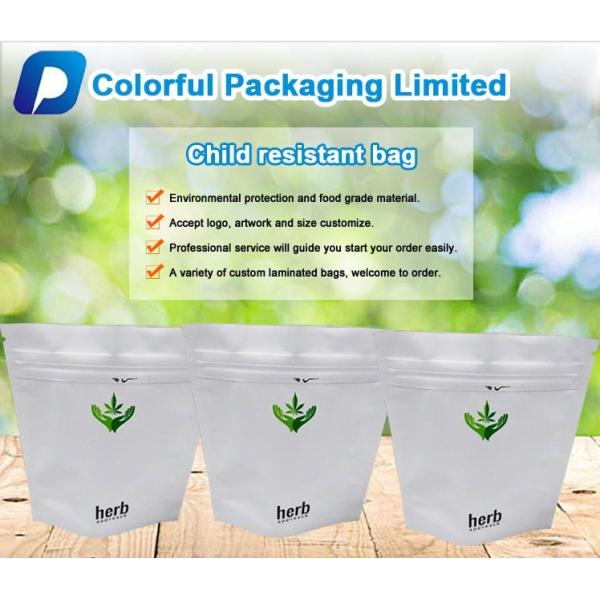 custom printed stand up doypack herbal maylar packaging bag stand up herbal zipper bag