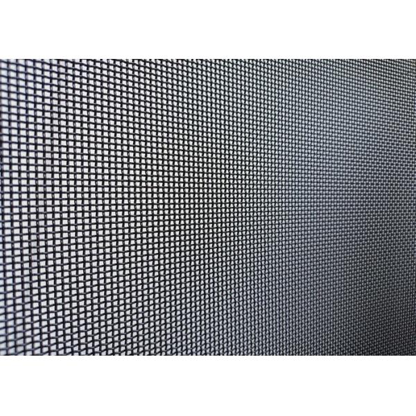 240mm Length 120mm Width Woven Wire Mesh , Stainless Steel Woven Mesh Black