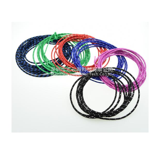 Expanding Braided Sleeving Cotton Material , Cotton Wire Sleeve With Excellent Softness
