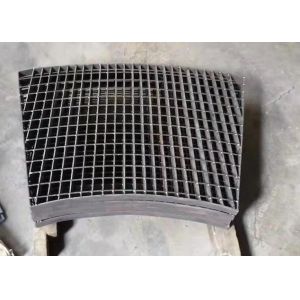Vertical Carbon Steel Grating 34mm Plug In Galvanized Steel Grating