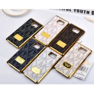 MK leather PC hard Case For iPhone 4 5s 6s plus SAMSUNG galaxy S6 S7 NOTE 3