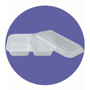 DISPOSABLE PLASTIC COMPARTMENT BOX, LUNCH BOX, GOOD QUALITY,