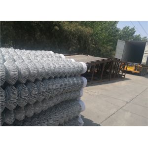 Green PVC Coated Galvanized Chain Link Fence 11.5 Gauge For Farm Garden