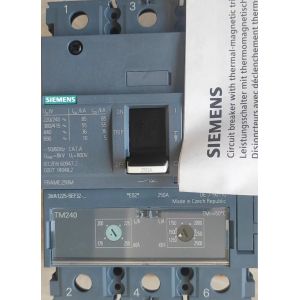 3VA1225-5EF32-0AA0 Siemens Molded Case Circuit Breaker (MCCB) 3VA1, 250 A, TM240