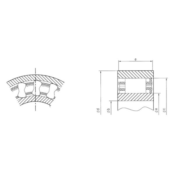 Bearing Steel Sprag One Way Clutches Freewheel Cage Without Inner Or Outer Races