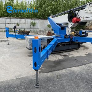 Diesel Engine 32m Crawler Spider Man Lifter For Aerial Works