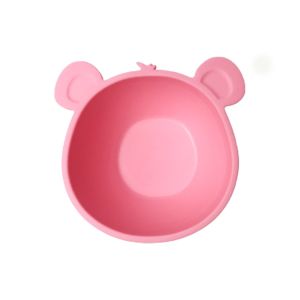 Promotional Silicone Baby Bear Bowl With Suction High Durability