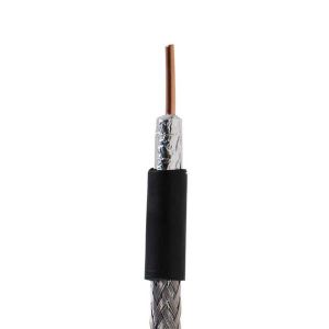 Solid Copper Conductor Coaxial Cable 5DF RG6 RG59 OD7.5MM With PVC PE Jacket