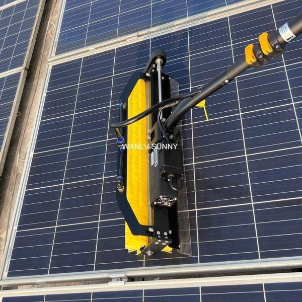 12FT Water Fed Pole Brush System with 9m Aluminum Solar Cleaning Tool Telescopic