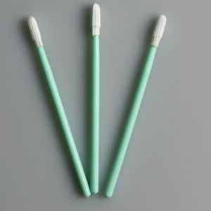 Knitted Mini Round Head Cleanroom Polyester Cleaning Swab