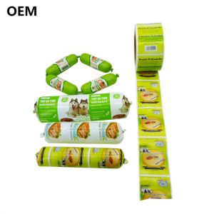 Sausage Plastic Casings Custom Wholesale Flexography Printing Color Plastic