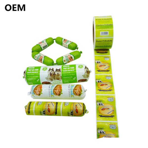 Sausage Plastic Casings Custom Wholesale Flexography Printing Color Plastic