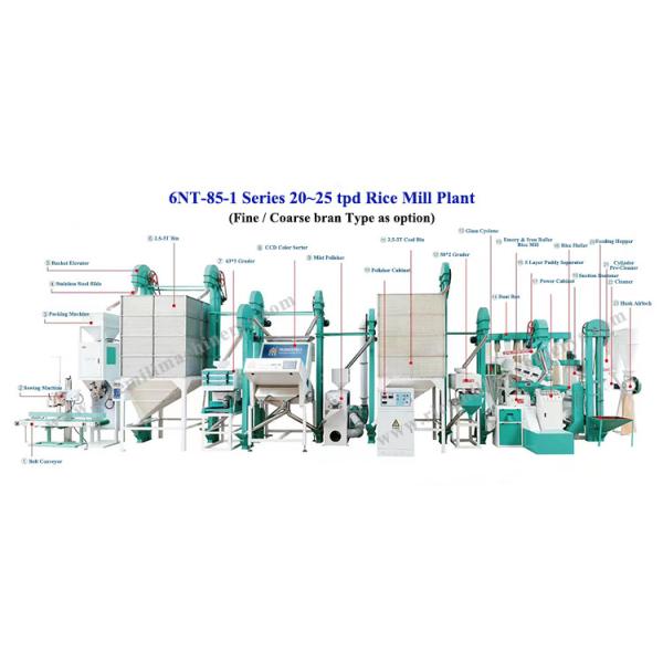Advanced design 500kg per hour rice mill and crusher combined machine with low