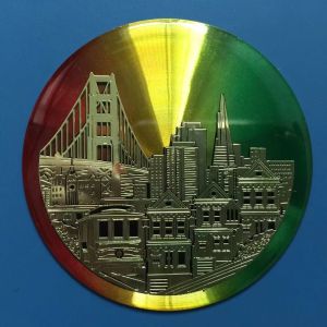 3D Gel Dome Sticker Epoxy Resin Labels Crystal Logo Holographic