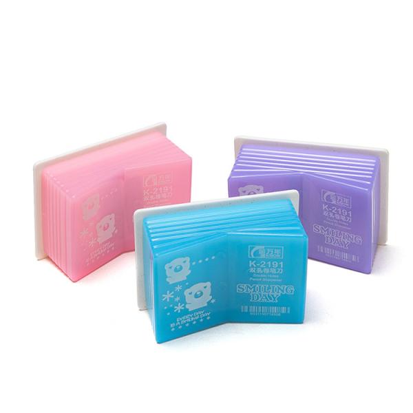 Buy Fixed Screw Anti Swallow Cartoon Pencil Sharpener Book Shape at wholesale prices