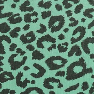 100% Cotton180cm Stretch Knitted Fabric 240gsm Leopard Print Jersey Fabric