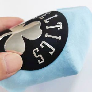 High Quality Custom Silicone Heat Transfer Labels with Own Brand Design and Sew