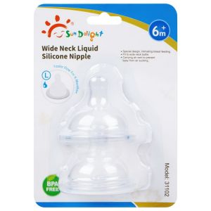 OEM ODM Round Shape Baby Silicone Nipple Soft Non Toxic